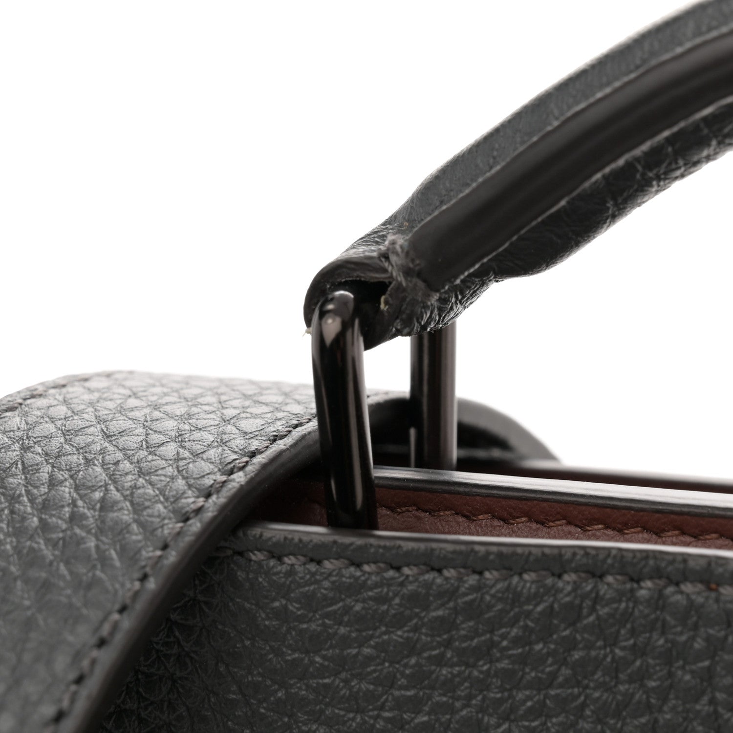 Fendi Cuoio Romano Vitello Cover Monochrome Peekaboo I SEE U Satchel 12 of 14