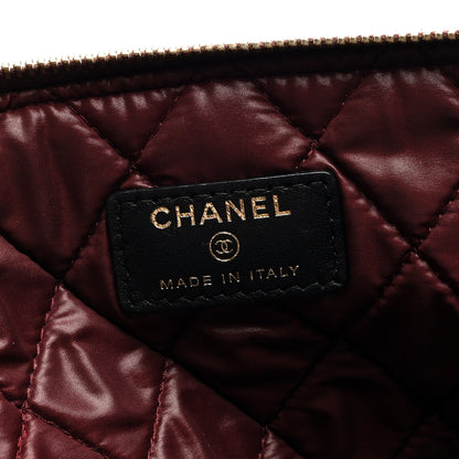 Chanel Lambskin Quilted Large Cosmetic Case Black 5 of 6