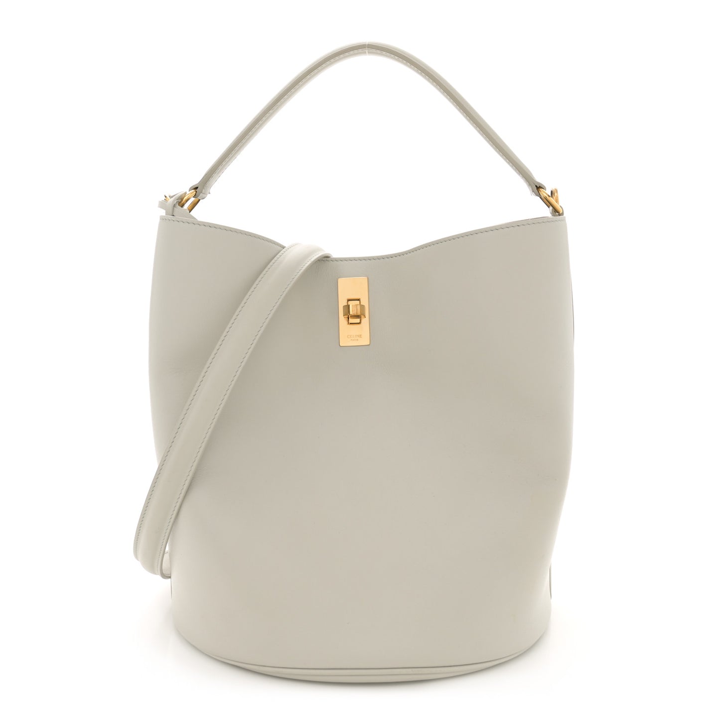 Smooth Calfskin Bucket 16 Bag Light Stone
