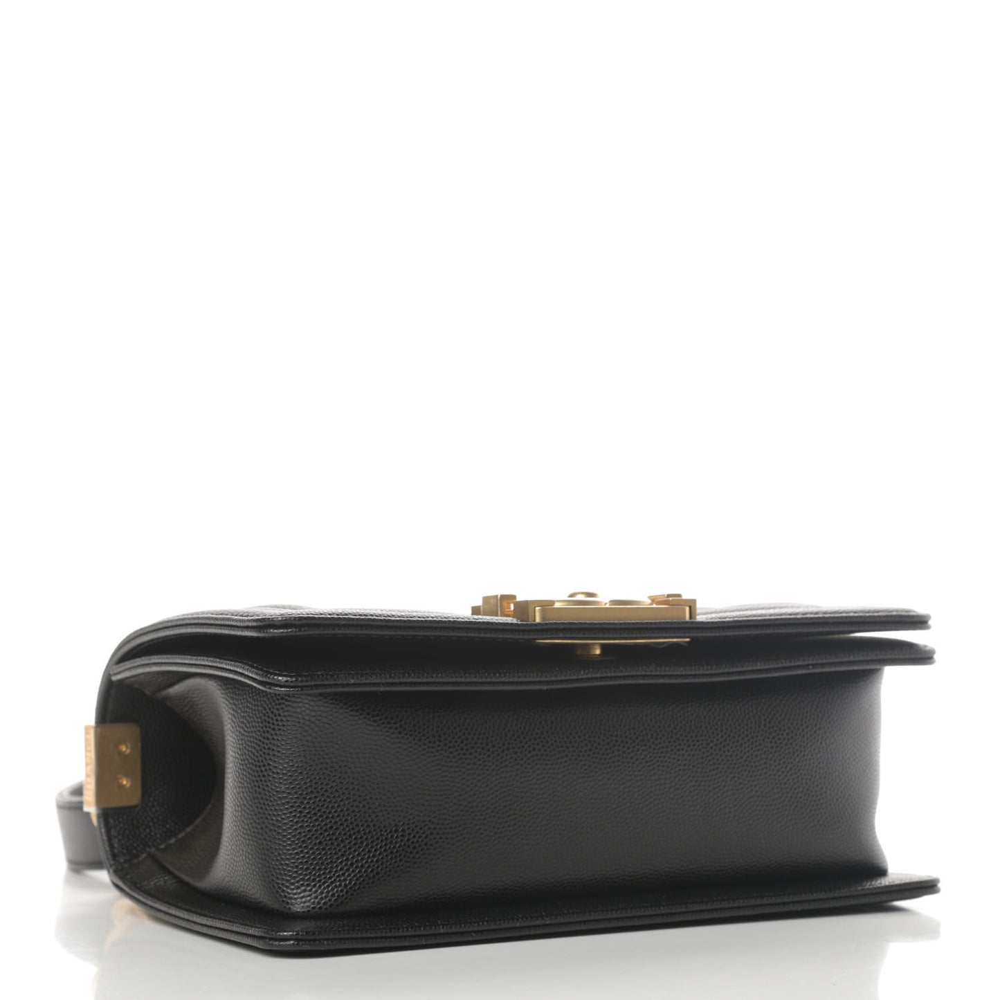Caviar Quilted Small Boy Flap Black