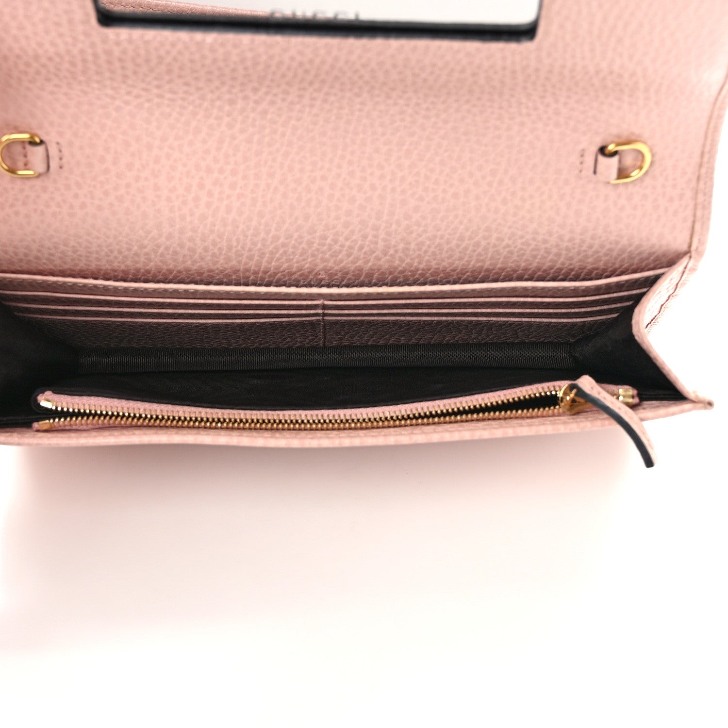 Gucci Dollar Calfskin Mini GG Marmont Chain Wallet Perfect Pink 5 of 9
