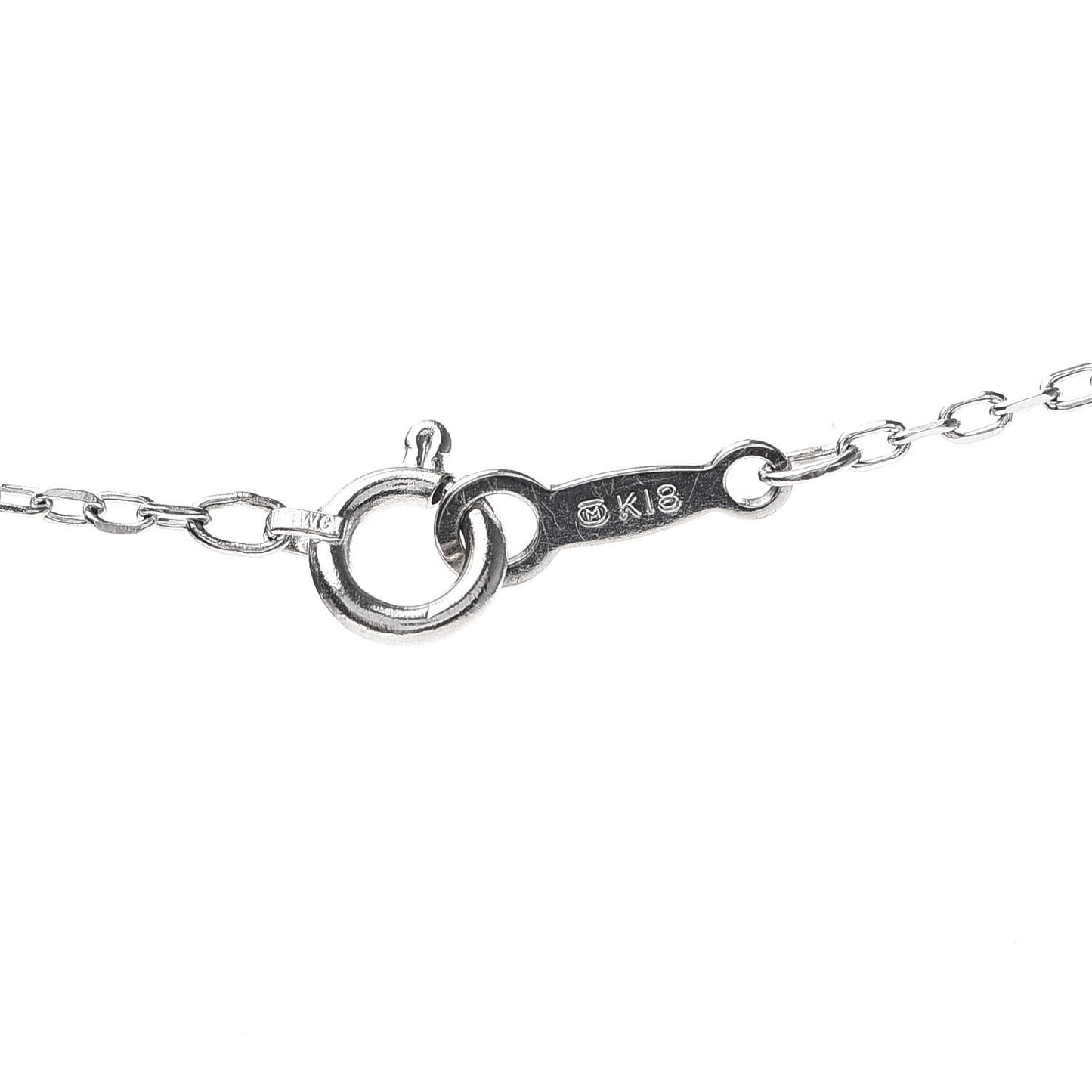 18K White Gold Diamond Black South Sea Pearl 10mm Morning Dew Pendant Necklace