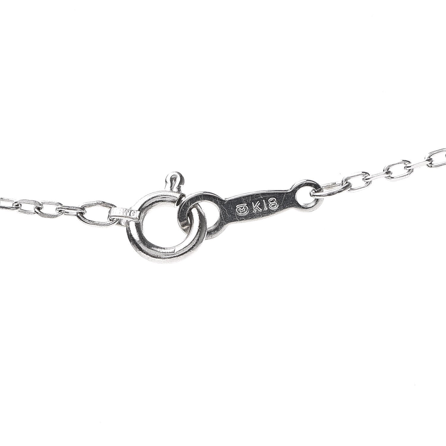 Mikimoto 18K White Gold Diamond Black South Sea Pearl 10mm Morning Dew Pendant Necklace 4 of 5