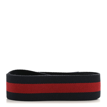 Gucci Canvas Web Shoulder Strap Navy Red 2 of 4