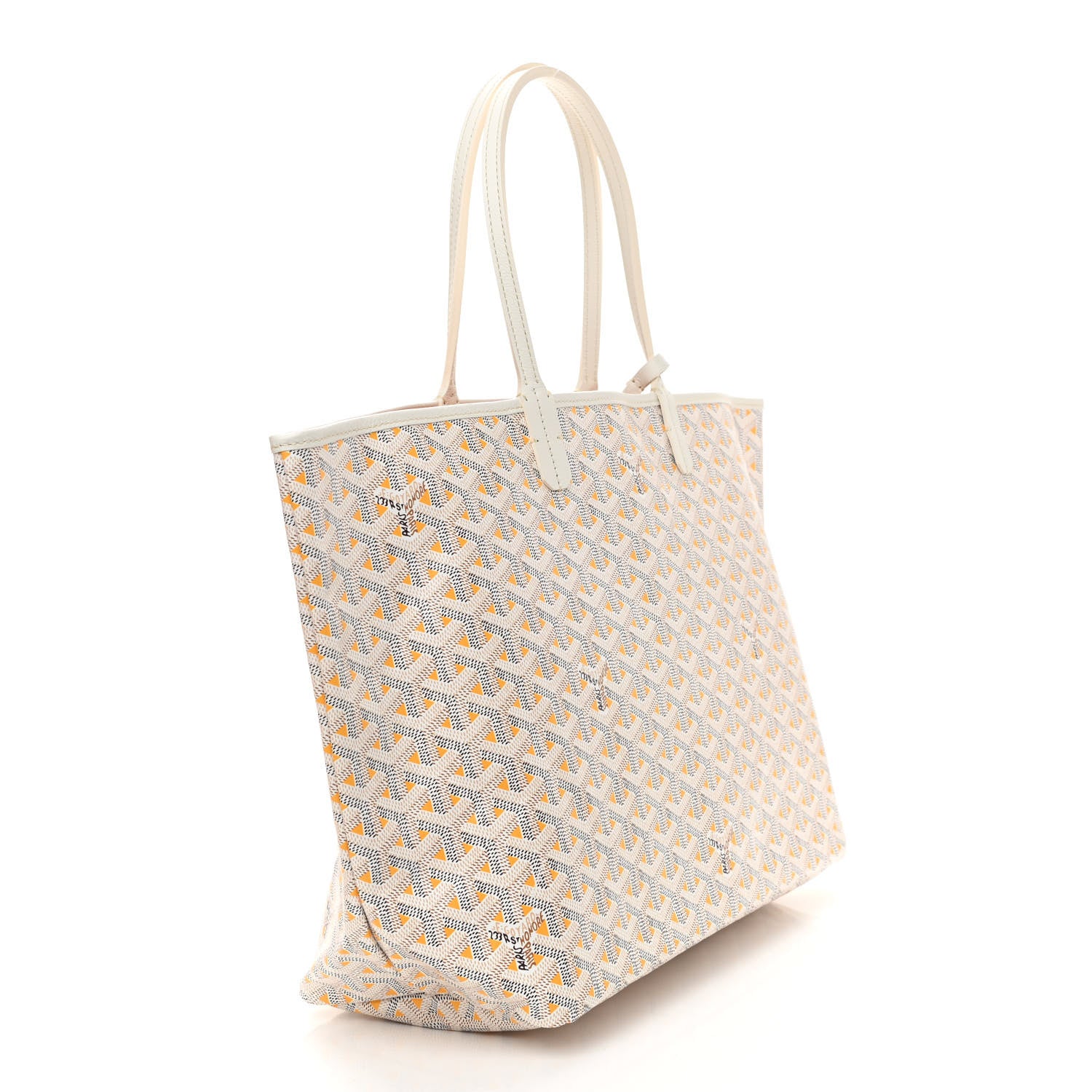 Goyard Goyardine Saint Louis Claire Voie PM White Orange 4 of 11