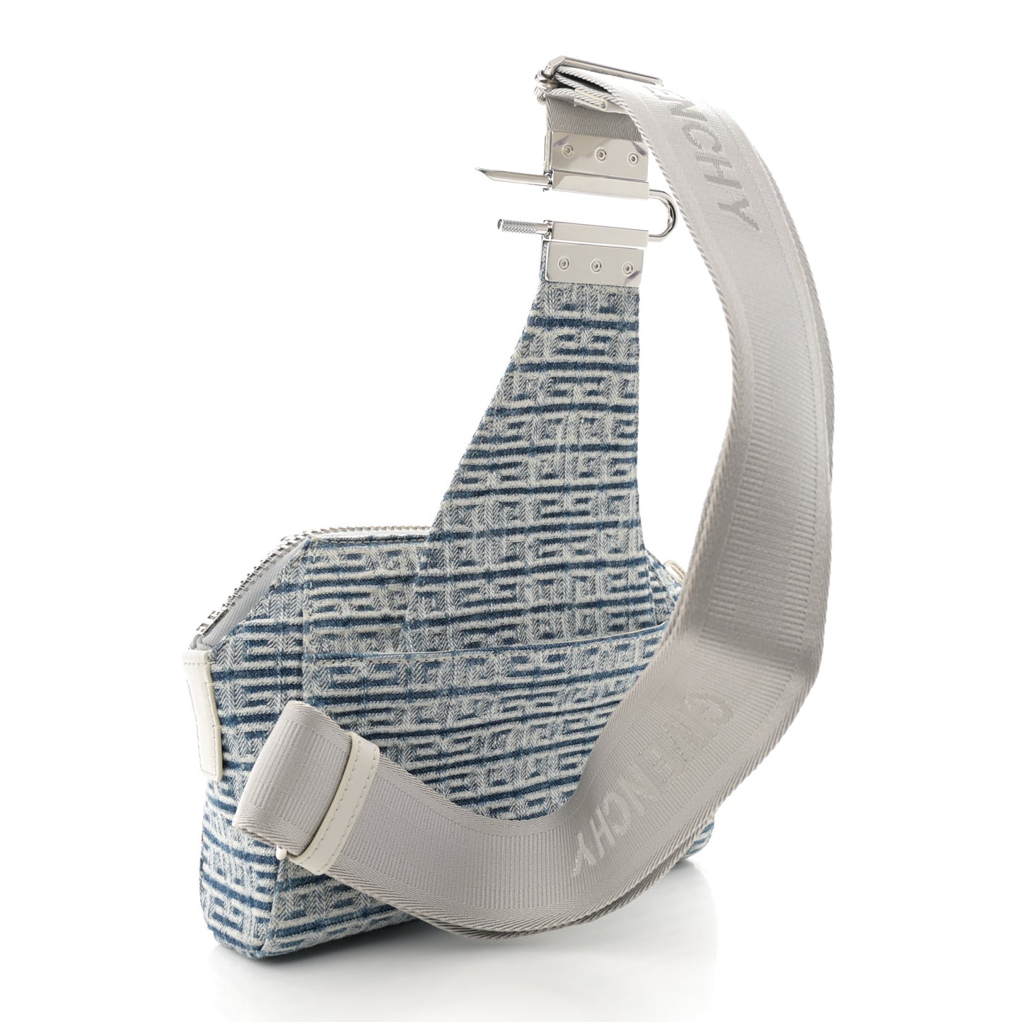 Denim Logo 4G Print Antigona Crossbody Bag Light Blue