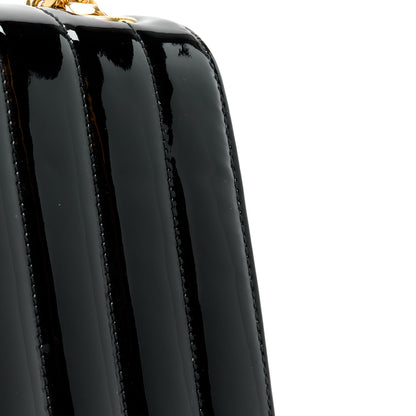 Saint Laurent SAINT LAURENT Patent Matelasse Monogram Large Vicky Chain Bag Black 14 of 16
