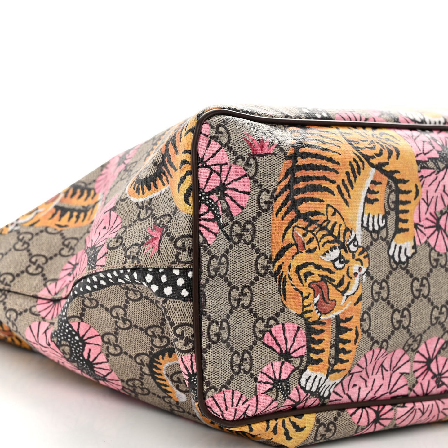 Soft GG Supreme Monogram Bengal Medium Crossbody Tote Beige Pink