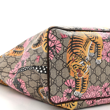 Gucci Soft GG Supreme Monogram Bengal Medium Crossbody Tote Beige Pink 9 of 11