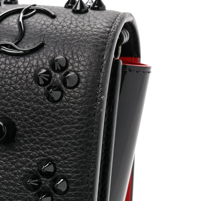 Christian Louboutin Calfskin Spikes Loubinthesky Paloma Clutch Black 12 of 12