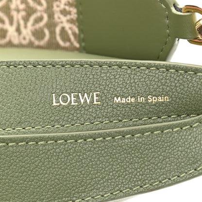 Loewe Satin Calfskin Jacquard Luna Bag Avocado Green 6 of 10