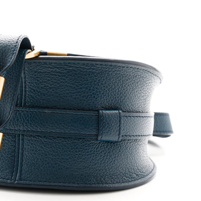 Chloe Grained Calfskin Small Marcie Saddle Bag Navy 10 of 10