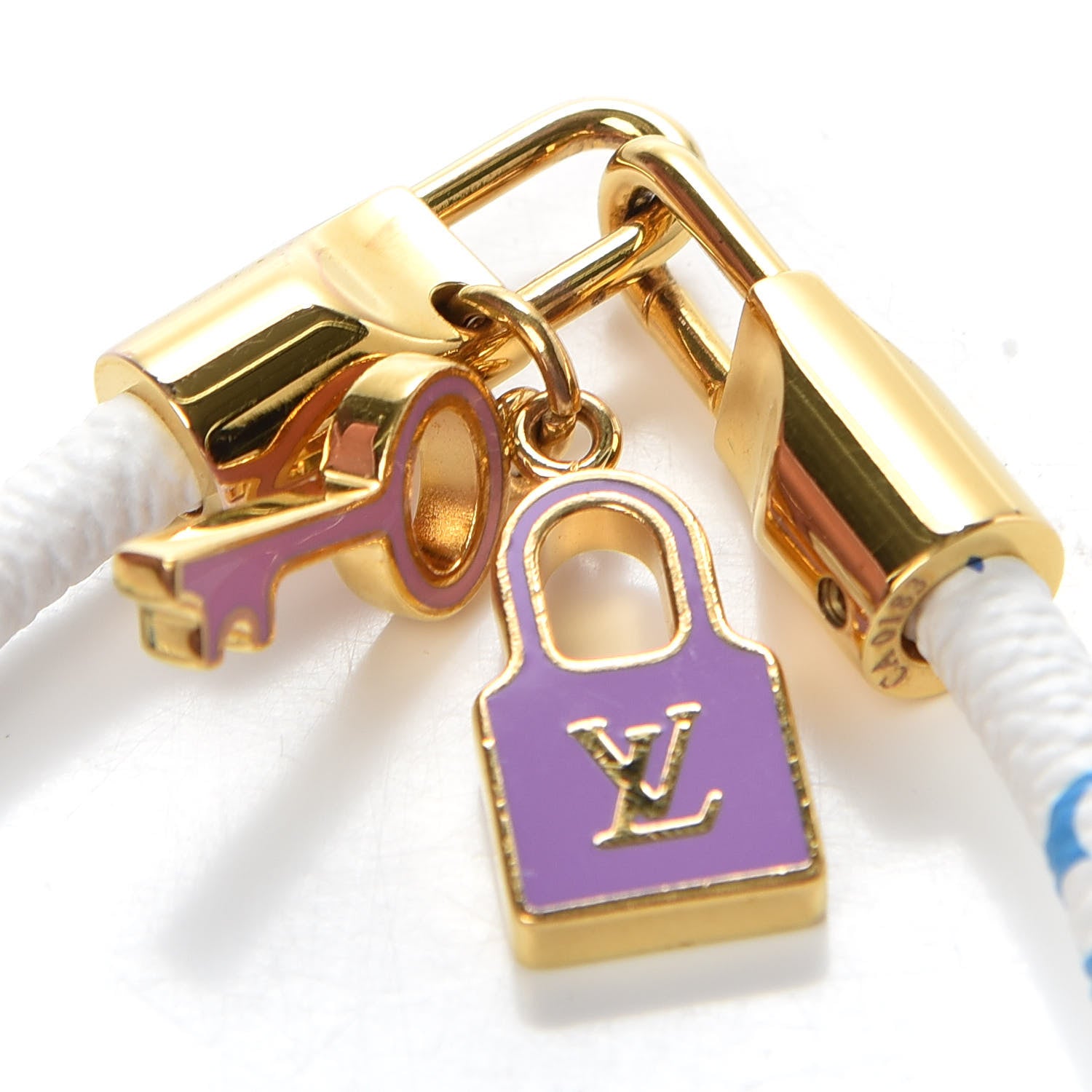 Louis Vuitton Monogram Multicolor Luck It Bracelet 19 White 4 of 5