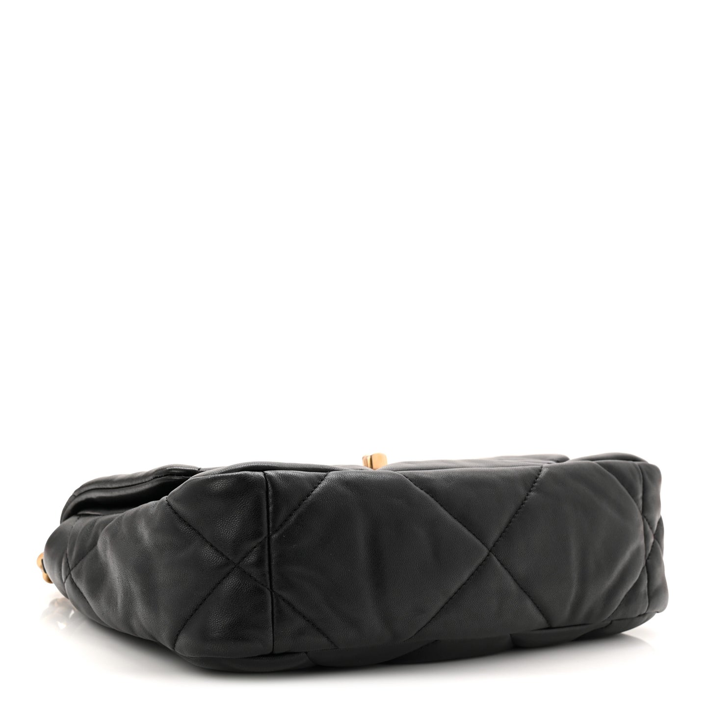 Lambskin Quilted Medium Chanel 19 Flap Black