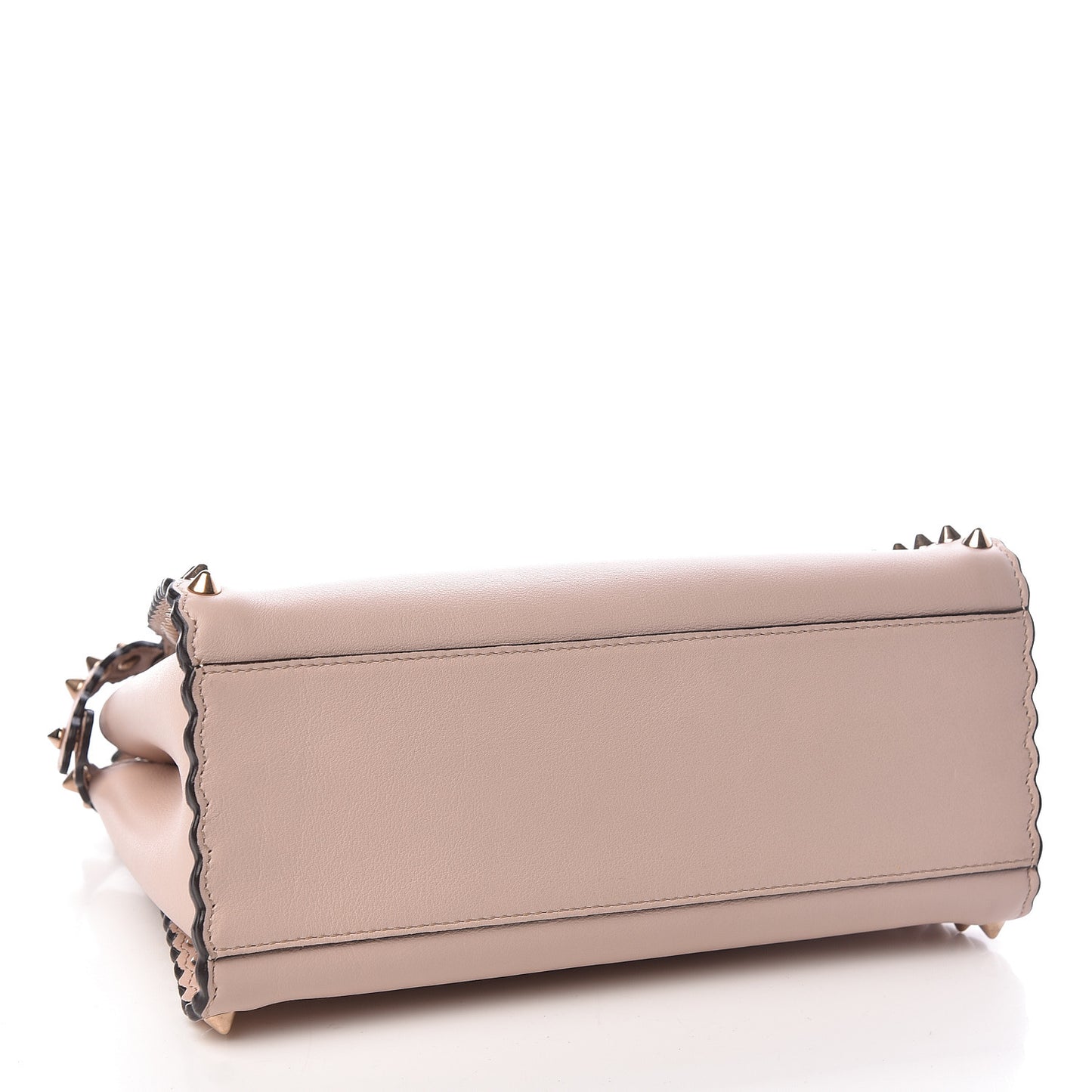Vitello Seta Shiny Nappa Scalloped Studded Mini Peekaboo Iconic Satchel Soap