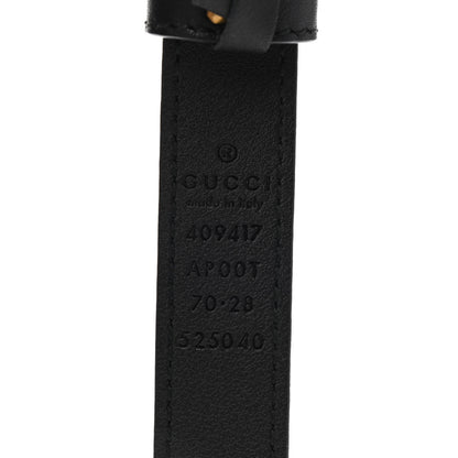 Gucci Calfskin Double G 20mm Belt 70 28 Black 3 of 6