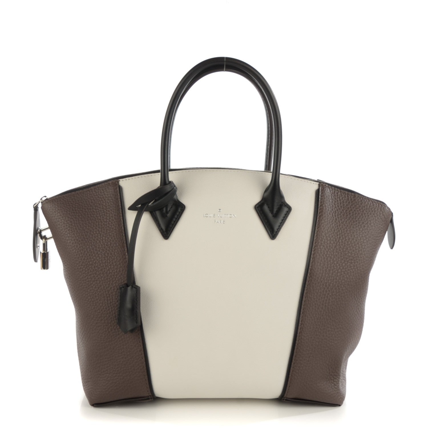 Louis Vuitton Taurillon Cuir Bi-Color Soft Lockit PM White 1 of 7