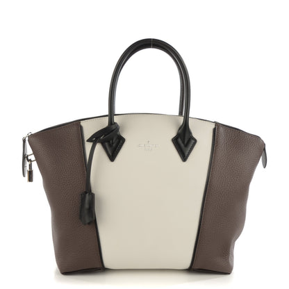 Louis Vuitton Taurillon Cuir Bi-Color Soft Lockit PM White 1 of 7