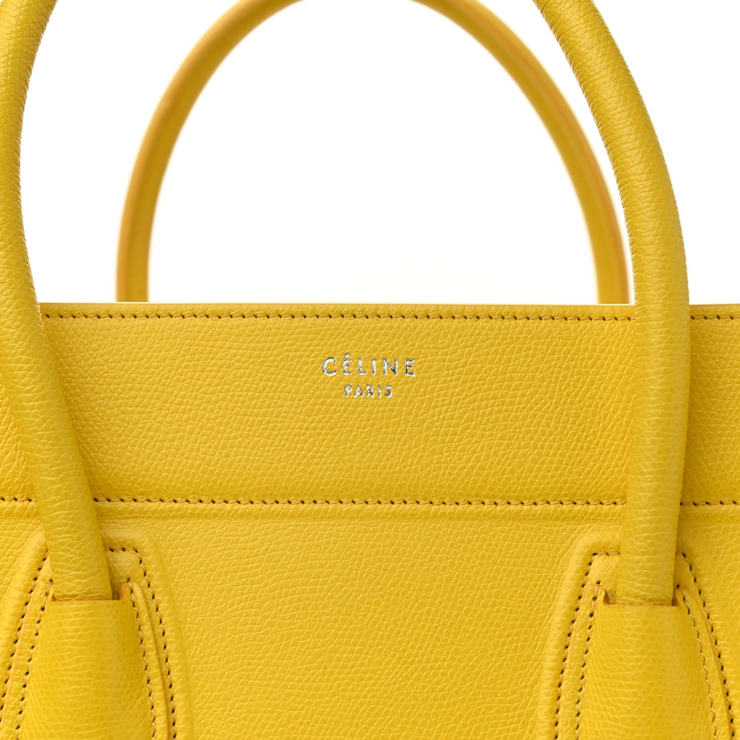 Grained Calfskin Medium Phantom Luggage Yellow