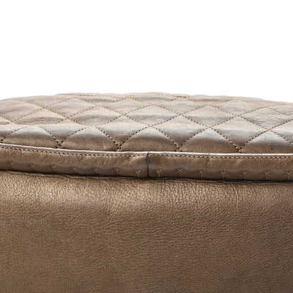 Chanel Metallic Calfskin Quilted Large Istanbul Tote Gold 10 of 12