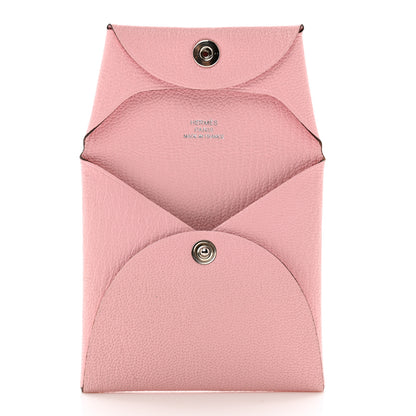 Hermes Chevre Mysore Bastia Coin Purse Rose Sakura 5 of 8