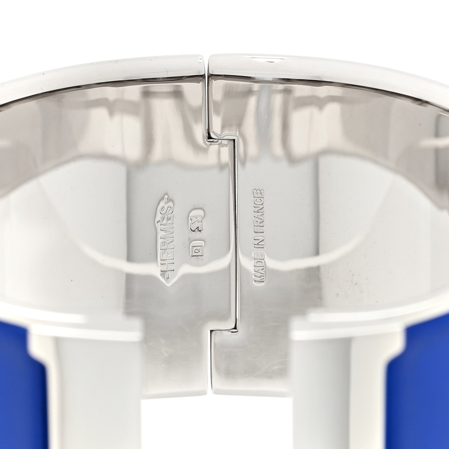 Hermes Enamel Wide Clic Clac H Bracelet PM Bleu Royal 3 of 3