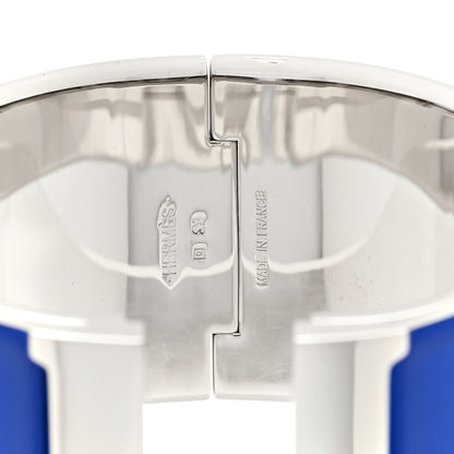 Hermes Enamel Wide Clic Clac H Bracelet PM Bleu Royal 3 of 3
