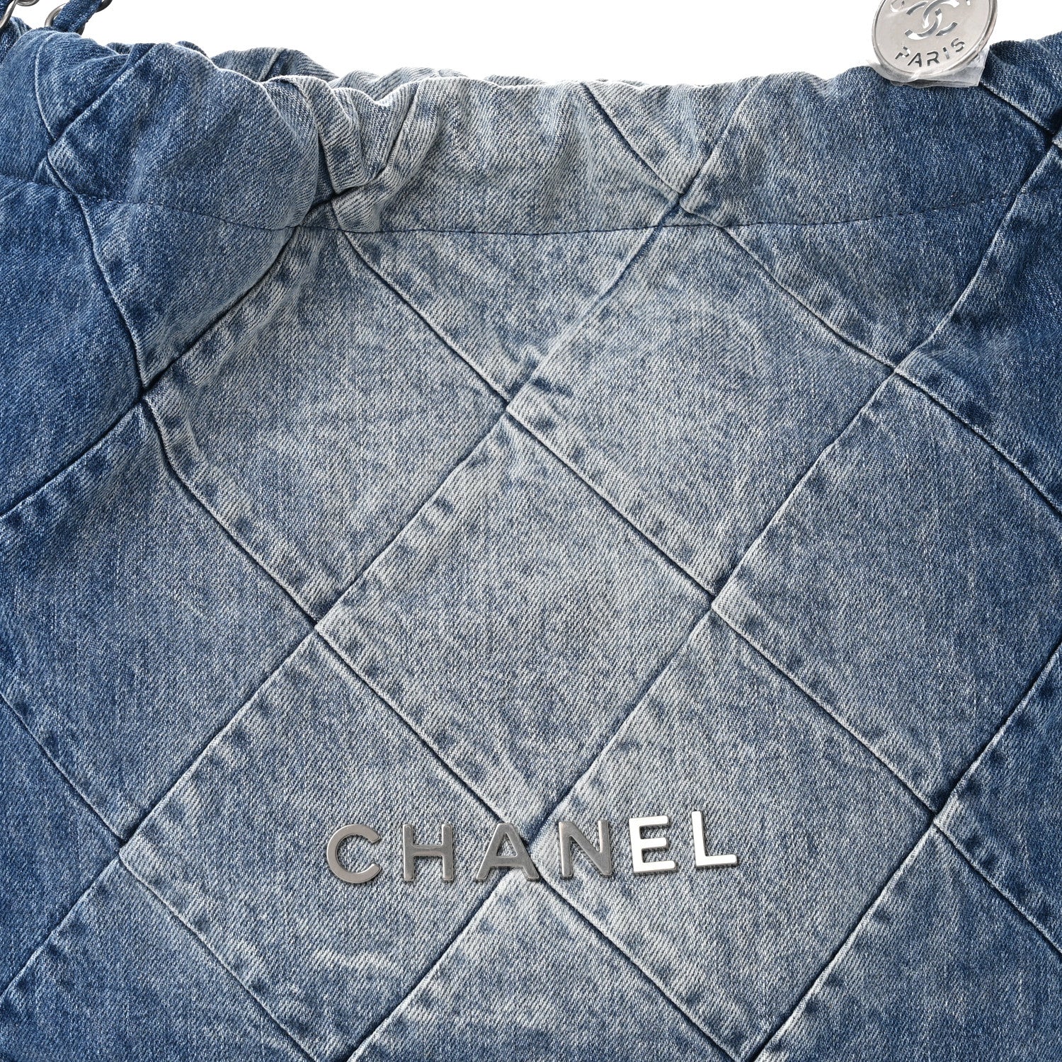 Chanel Denim Quilted Chanel 22 Blue 9 of 12