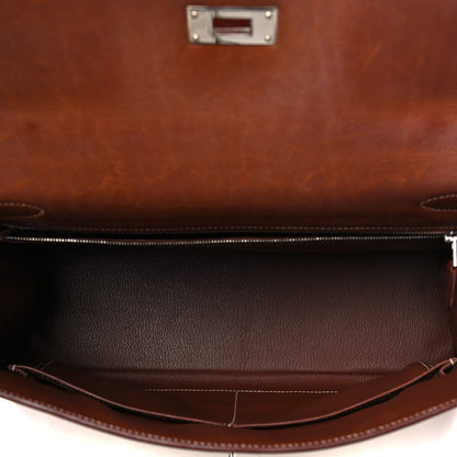 Hermes Toile Barenia Kelly Sellier 32 Fauve 4 of 19