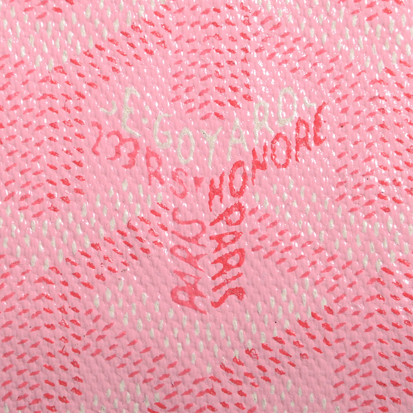 Goyardine Fidji Zip Hobo Summer Rose