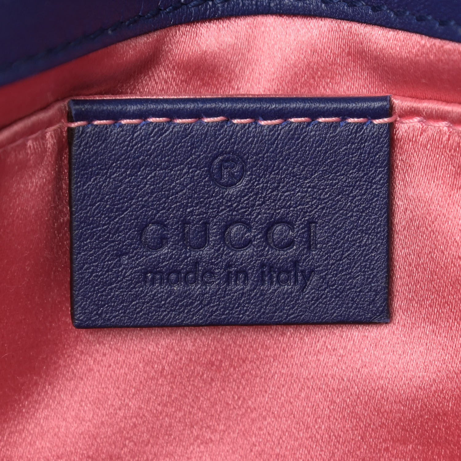 Gucci Velvet Matelasse Mini GG Marmont Shoulder Bag Cobalt Blue 6 of 9
