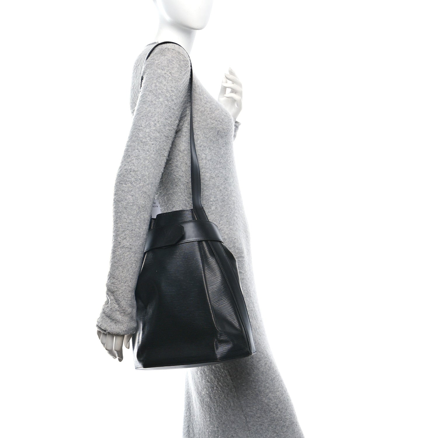Louis Vuitton Epi Sac D'epaule GM Black 2 of 9