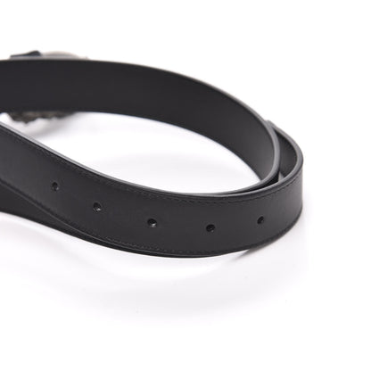 Gucci Moon Calfskin Crystal Dionysus 30mm Belt 80 32 Black Black Diamond 3 of 5