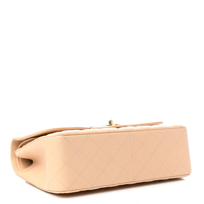Chanel Caviar Quilted Jumbo Double Flap Beige 4 of 10