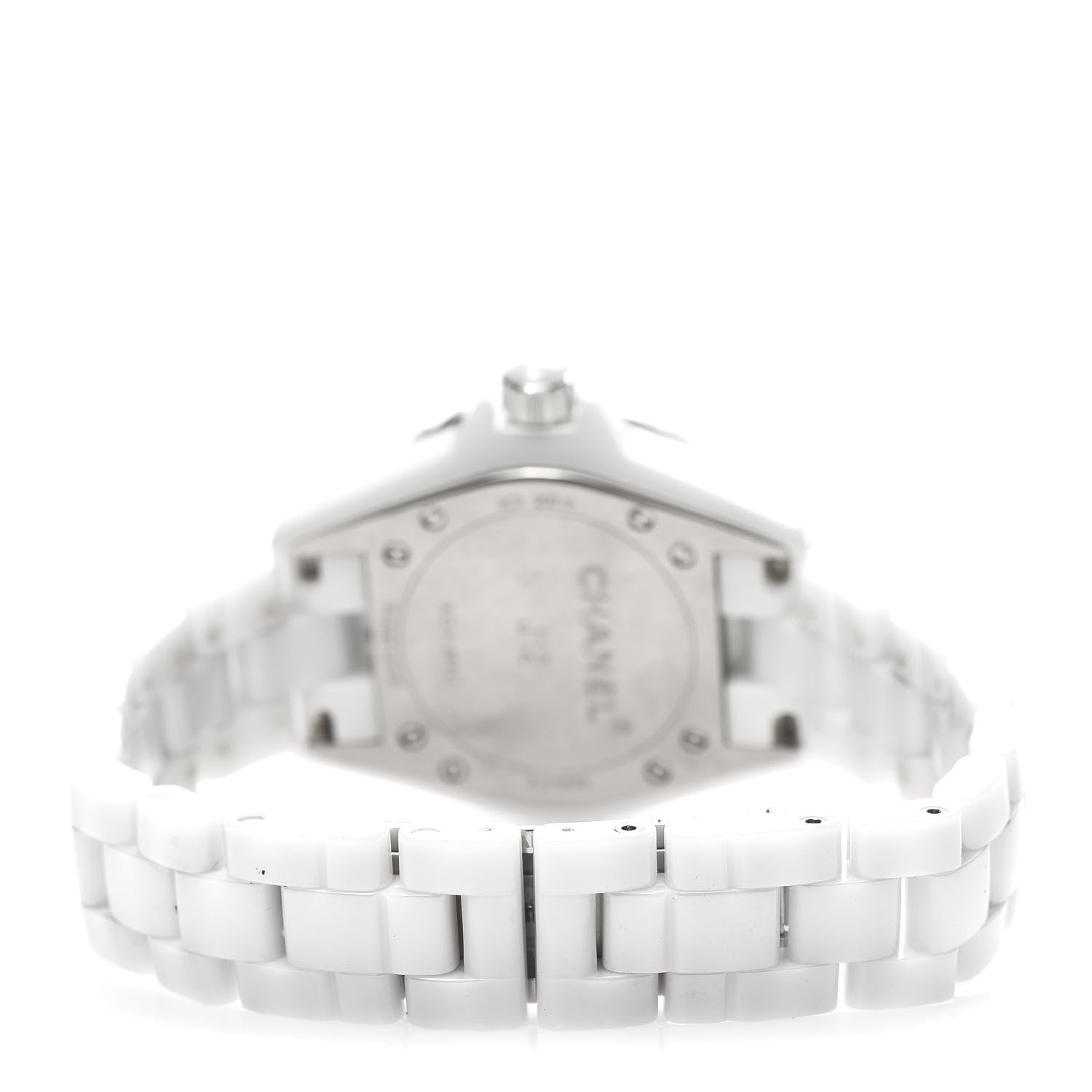 Chanel Stainless Steel Ceramic 33mm J12 Quartz Watch White 4 of 7