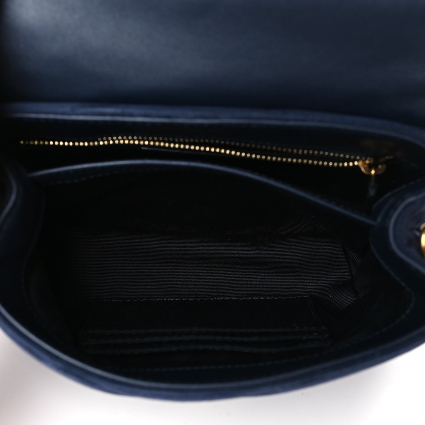 Suede Y Quilted Monogram Toy Loulou Crossbody Bag Navy