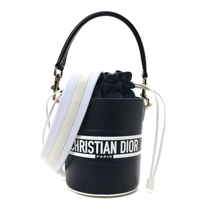 Christian Dior Calfskin Small Dior Vibe Bucket Blue 1 of 8