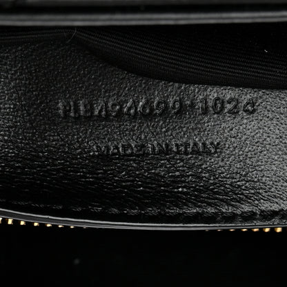 Saint Laurent Calfskin Y Quilted Monogram Small Loulou Chain Satchel Black 8 of 11