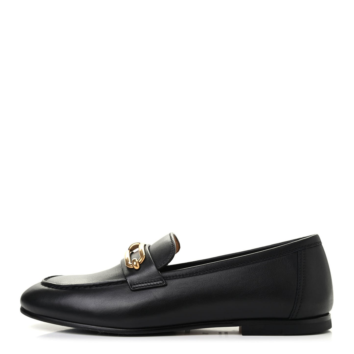 Calfskin Womens Colette Loafers 36 Black