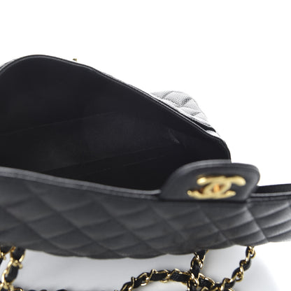 Chanel Caviar Quilted Medium Double Flap Black 5 of 12