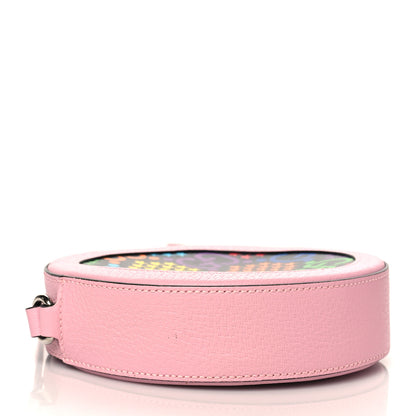 Gucci GG Supreme Monogram Psychedelic Round Shoulder Bag Black Multicolor Sugar Pink 4 of 10