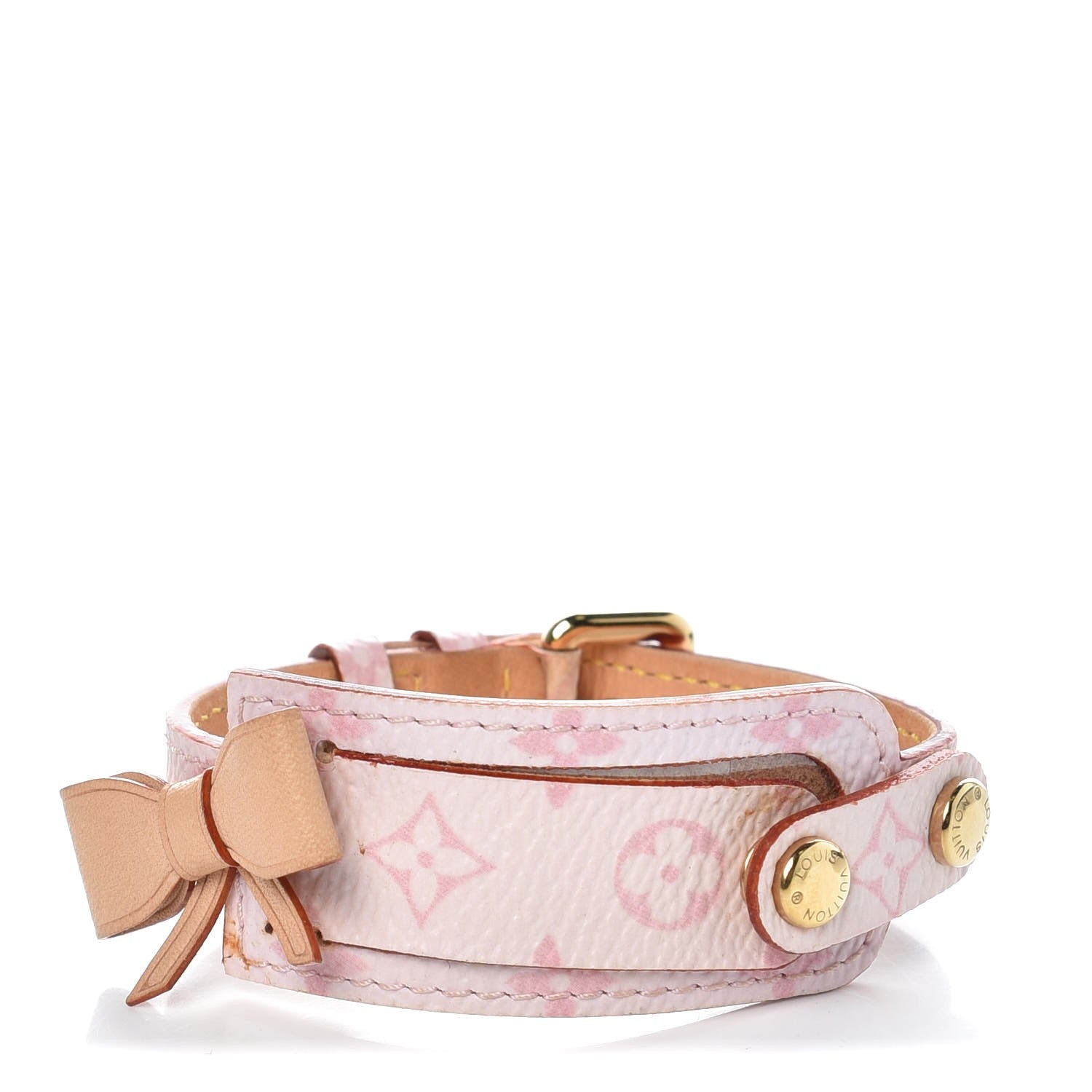 Louis Vuitton Monogram Cherry Blossom Address Wish Bracelet Pink 1 of 6