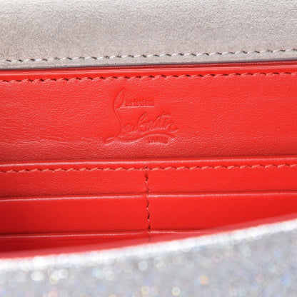 Christian Louboutin Glitter Fabric Vero Dodat Clutch Silver 6 of 6