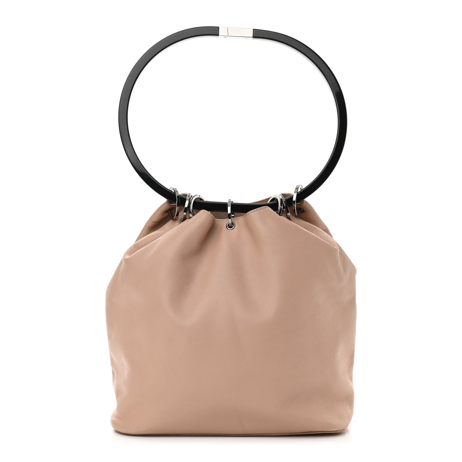 Gucci Calfskin Loop Bucket Tote Beige 1 of 13