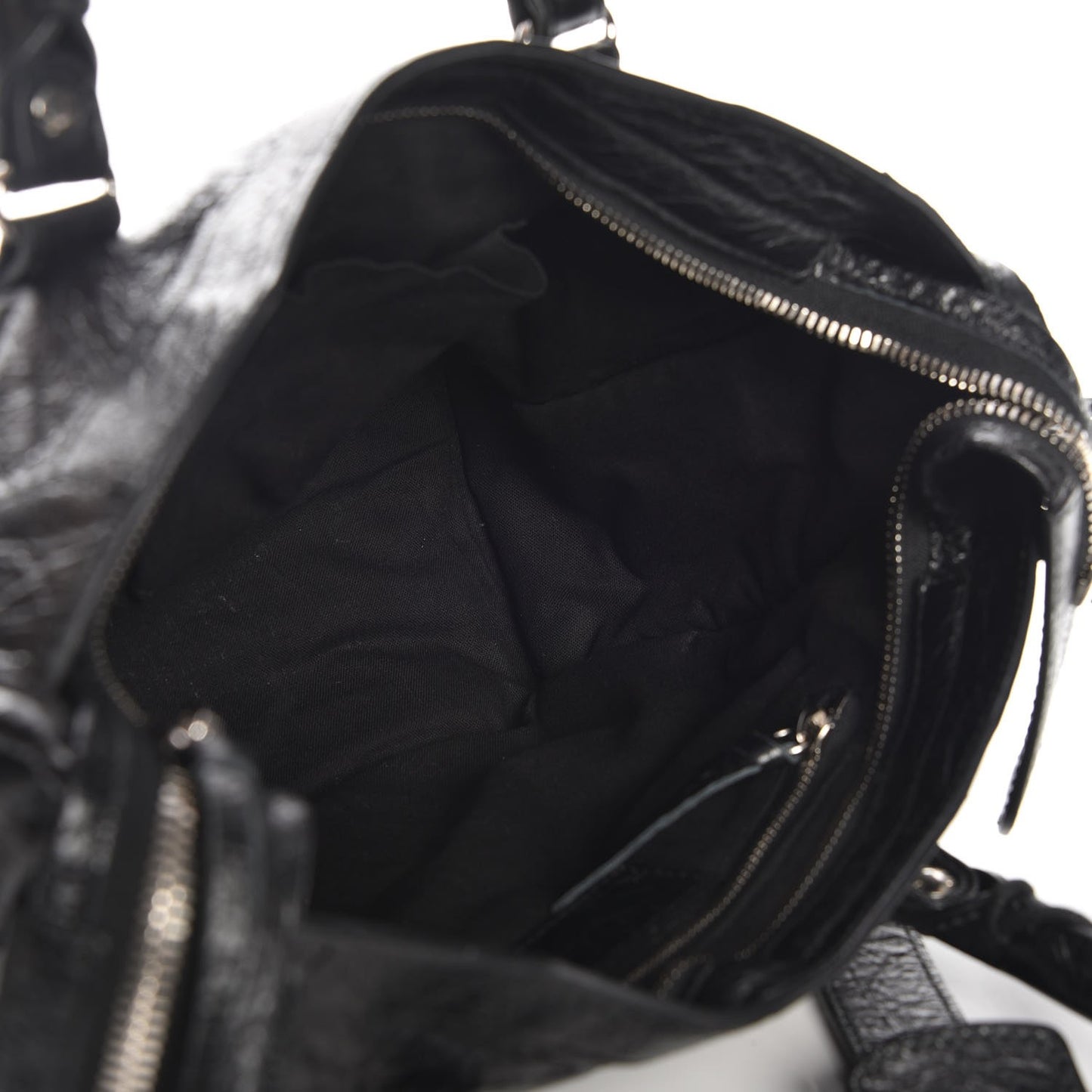 Agneau Classic Silver Hardware S City Black