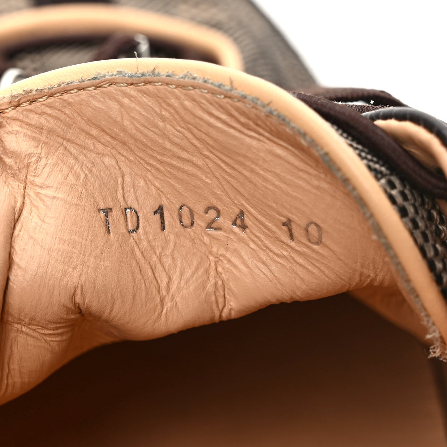 Suede Damier Mens Geant Chrono Sneaker 10 Brown