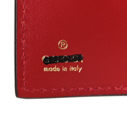 Gucci X Balenciaga Calfskin Web Card Case Wallet Beige Ebony 7 of 8