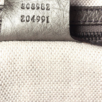 Gucci Metallic Pebbled Calfskin Medium Soho Chain Shoulder Bag Sasso 7 of 9