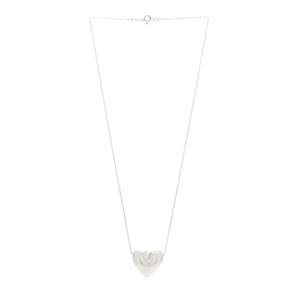 Tiffany Sterling Silver Puffed Heart Pendant Necklace 3 of 4