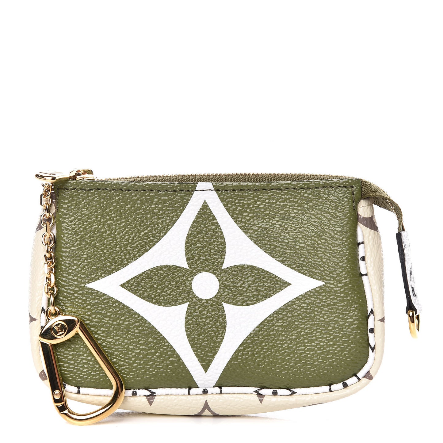 Monogram Giant Micro Pochette Accessories Kaki White